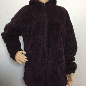 Ideology Purple & Black Hooded Fleece Jack…